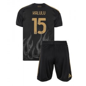 Juventus Pierre Kalulu #15 Tredje Kläder Barn 2026-27 Kortärmad (+ Korta byxor)
